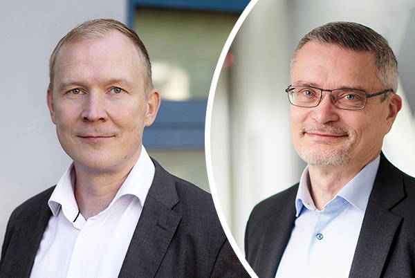 Pääjohtajat Jarkko Saarimäki ja Kari Wihlman